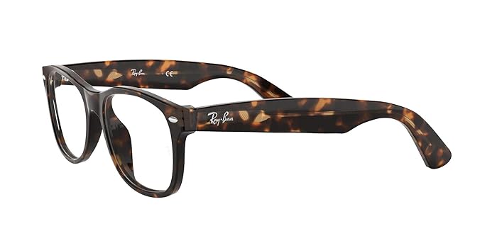 Rayflower ～One Side & One Side～ New 53 mm Ray Ban RB6375 2861 Black/Silver Frame Demo Lens